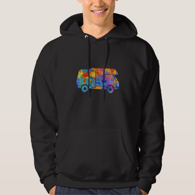 Camping Car Graphic  Women Kids Camper Clothing  1 Hoodie (Vorderseite)