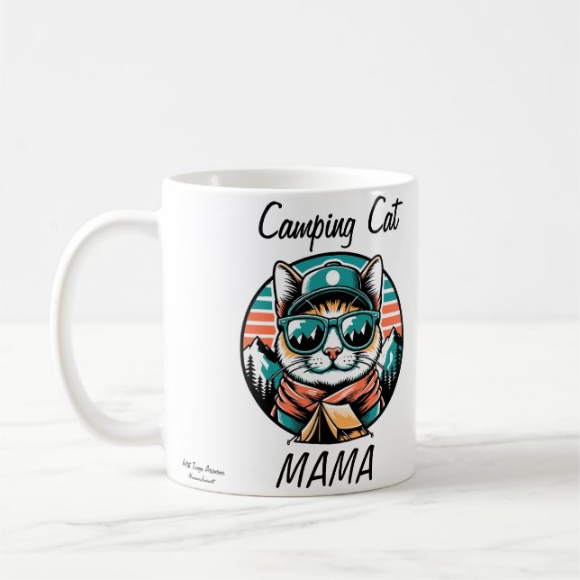 Camping Cat Mama Kaffeetasse (Links)