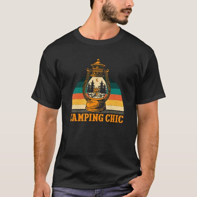 Camping Chic Summer Camper Tropical Camp Paare T-Shirt (Vorderseite)