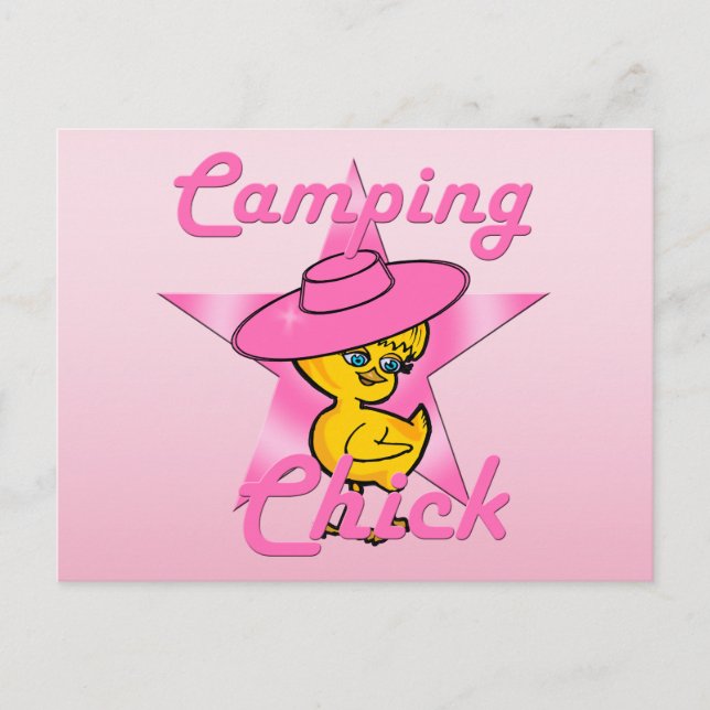 Camping Chick #8 Postkarte (Vorderseite)