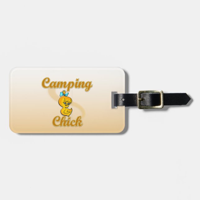 Camping Chick Gepäckanhänger (Vorderseite horizontal)