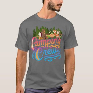 Camping-Crew-Bär Fo Lyn Retro T-Shirt