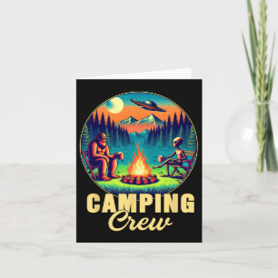 Camping Crew Camper Drink Team Funny Bigfoot Al Karte