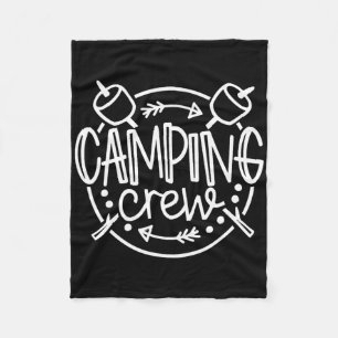 Camping Crew Campfire Sommercampingferien Fleecedecke
