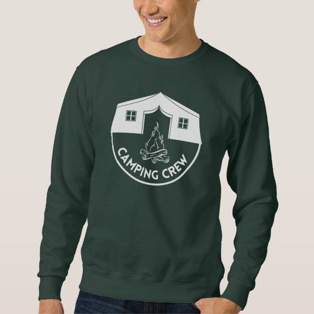 Camping Crew Cool Camp Liebhaber Design Sweatshirt (Vorderseite)