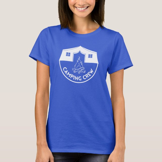 Camping Crew Cool Camp Liebhaber Design T-Shirt (Vorderseite)