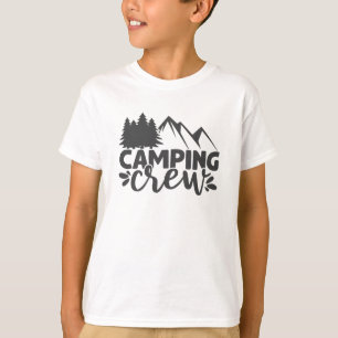 Camping Crew Cooles Adventure Mountain Zitat T-Shirt