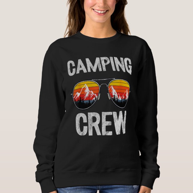 Camping Crew Cousin Camp Matching Family Vacation  Sweatshirt (Vorderseite)