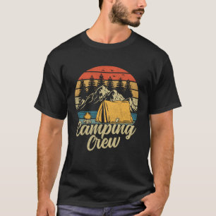 Camping Crew Familie Outdoor Sunset Summer Camp T-Shirt