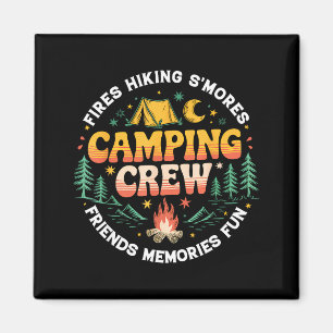 Camping-Crew Familie passende Gruppe Freunde Männe Magnet