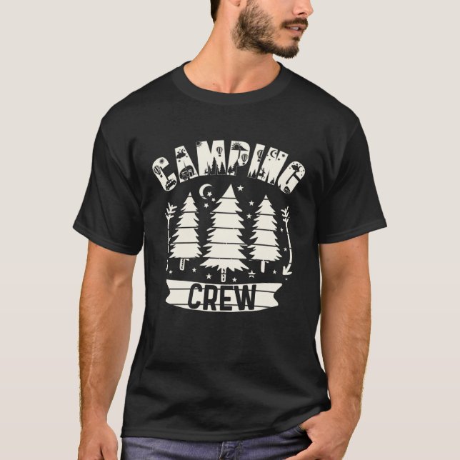 Camping Crew  Family Camping Trip Group I Camp Now T-Shirt (Vorderseite)