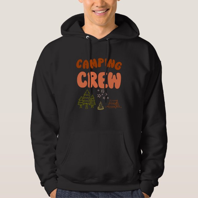 Camping Crew  For Family Camping Trip Retro New Ca Hoodie (Vorderseite)