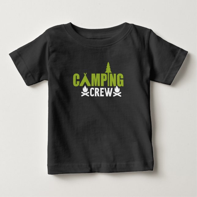 Camping Crew Kids Camping-Shirt Baby T-shirt (Vorderseite)