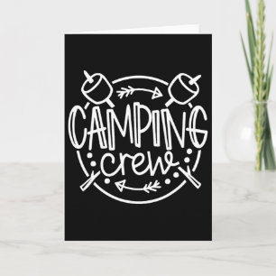 Camping-Crew Lagerfeuer Sommercamp Urlaub Familie  Karte