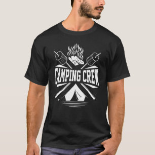 Camping Crew Marshmallow Campfire Sommer-Wandern T-Shirt