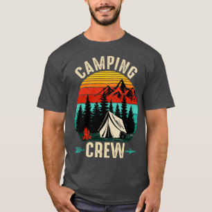 Camping Crew Retro Vintag für Familien Camper T-Shirt
