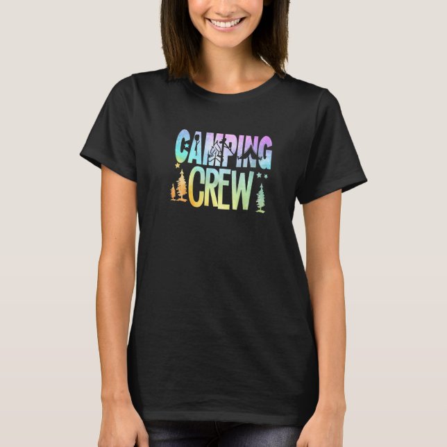 Camping Crew  RV Camper Outdoors Vacation Adventur T-Shirt (Vorderseite)