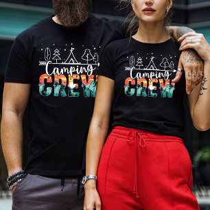 Camping Crew Shirt, Happy Camper Retro T - Shirt