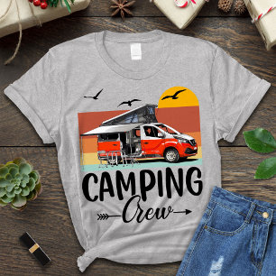 Camping Crew Shirt, Happy Camper Shirt, Camping T- T-Shirt