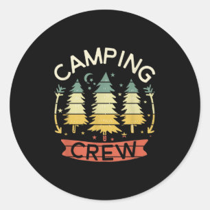 Camping-Crew-Shirt Kinder Familiy Camping-Shirts p Runder Aufkleber