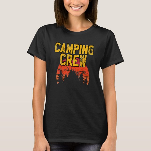 Camping Crew Wandern im Val Piora T-Shirt (Vorderseite)