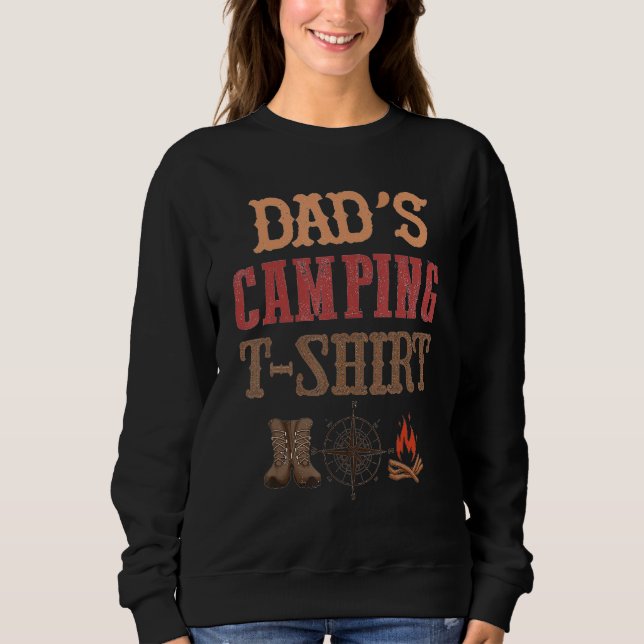 Camping Dad Father's Day Funny Hiking Adventure Fi Sweatshirt (Vorderseite)