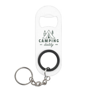 Camping daddy dad camper father funny mini flaschenöffner