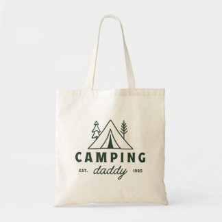 Camping daddy dad forest camper funny father tragetasche