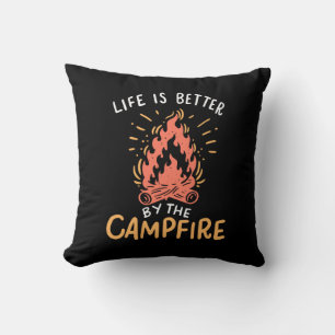 Camping - Das Leben ist besser am Lagerfeuer Kissen