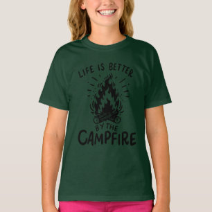 Camping - Das Leben wird besser durch das Lagerfeu T-Shirt