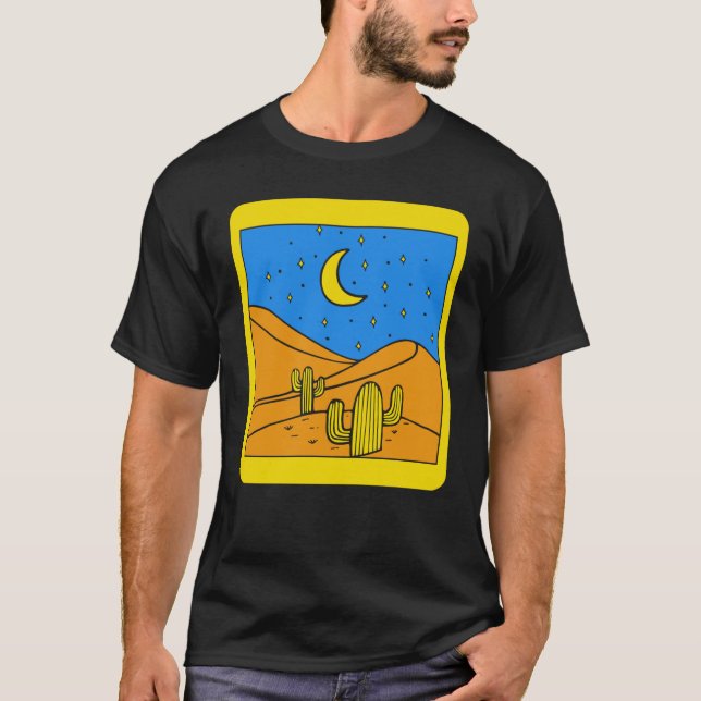Camping Desert Landscape Cactus Desert Life Succul T-Shirt (Vorderseite)