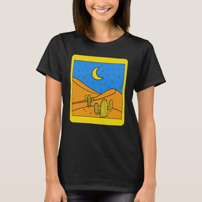 Camping Desert Landscape Cactus Desert Life Succul T-Shirt (Vorderseite)