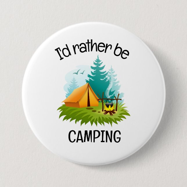 Camping Design  Button (Vorderseite)