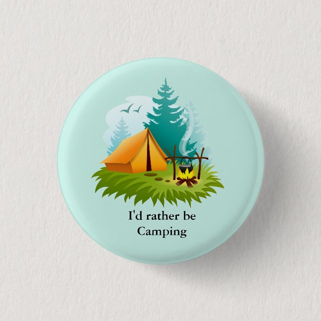 Camping-Design-Button Button (Vorderseite)