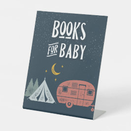 Camping Duschzeichen | Bücher für Baby Sockelschild