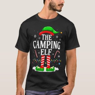 Camping Elf Xmas Funny Matching Family Group C T-Shirt