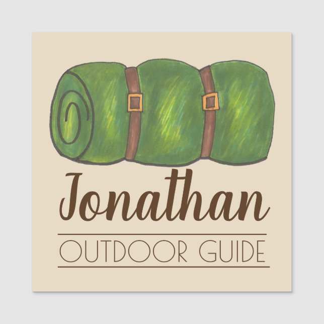 Camping Equipment Camp Wandertasche Namensschild (Vorderseite)