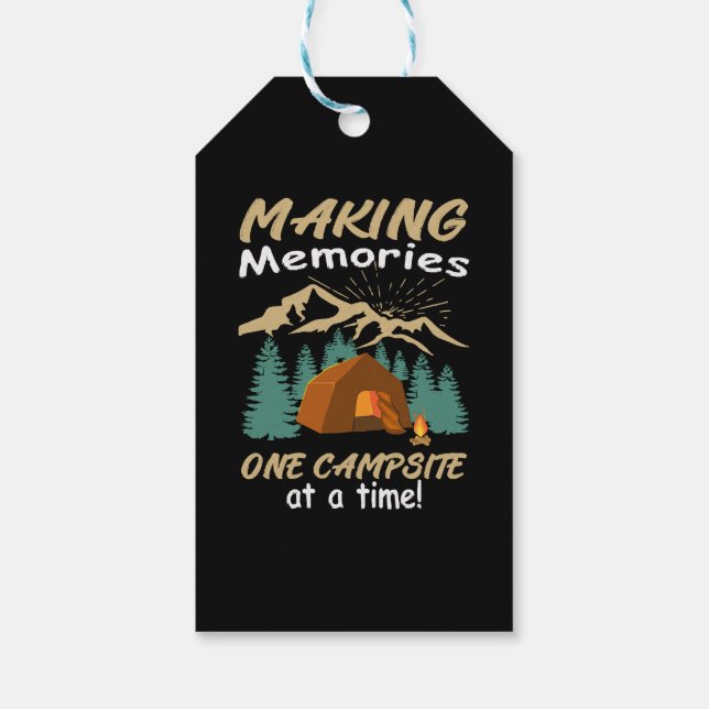 CAMPING Erinnerungen Geschenkanhänger (Rückseite)