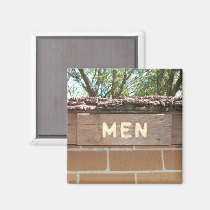 Camping Erinnerungen Männer unterschreiben Magnet