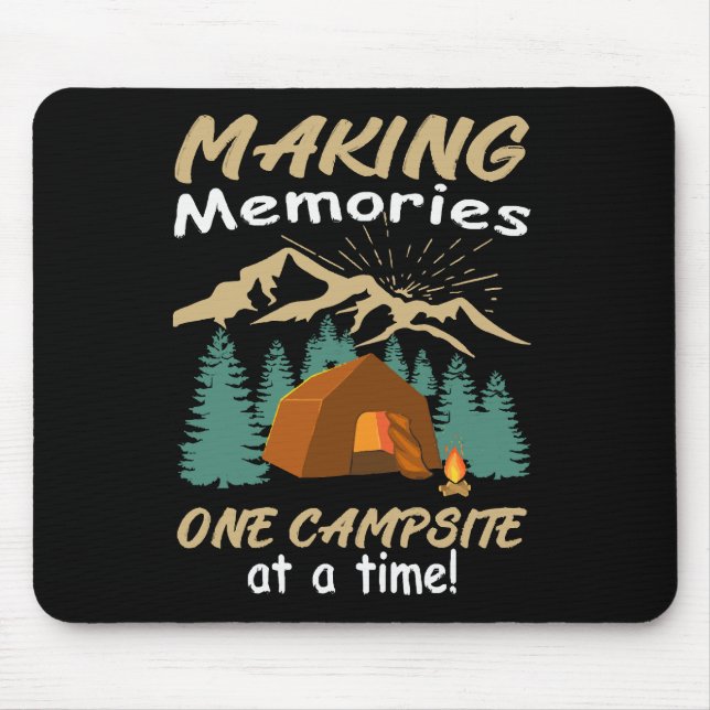 CAMPING Erinnerungen Mousepad (Vorne)