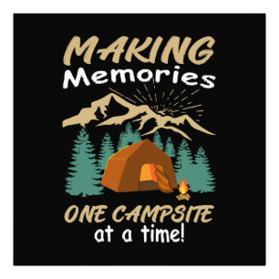 CAMPING Erinnerungen schaffen Fotodruck