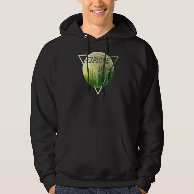 Camping erkunden hoodie (Vorderseite)