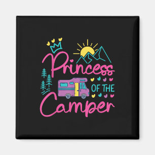Camping-Familien-Mädchen Campervan Motorhome Prinz Magnet