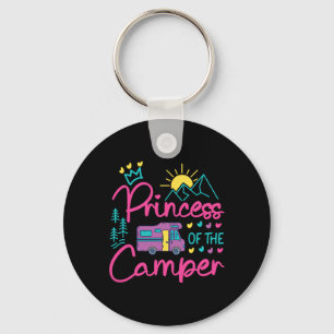 Camping-Familien-Mädchen Campervan Motorhome Prinz Schlüsselanhänger
