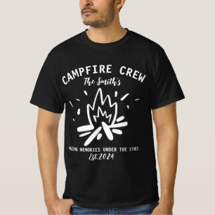 Camping Familienurlaub 2024, Crew Campfire T-Shirt