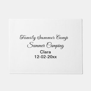 Camping Familienurlaub benutzerdefinierte Name Dat Fußmatte