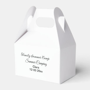 Camping Familienurlaub benutzerdefinierte Name Dat Geschenkschachtel