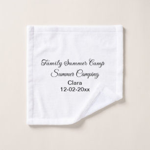 Camping Familienurlaub benutzerdefinierte Name Dat Waschlappen