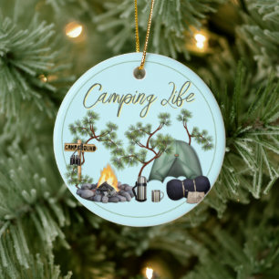 Camping Family Life Ornament für den Baum