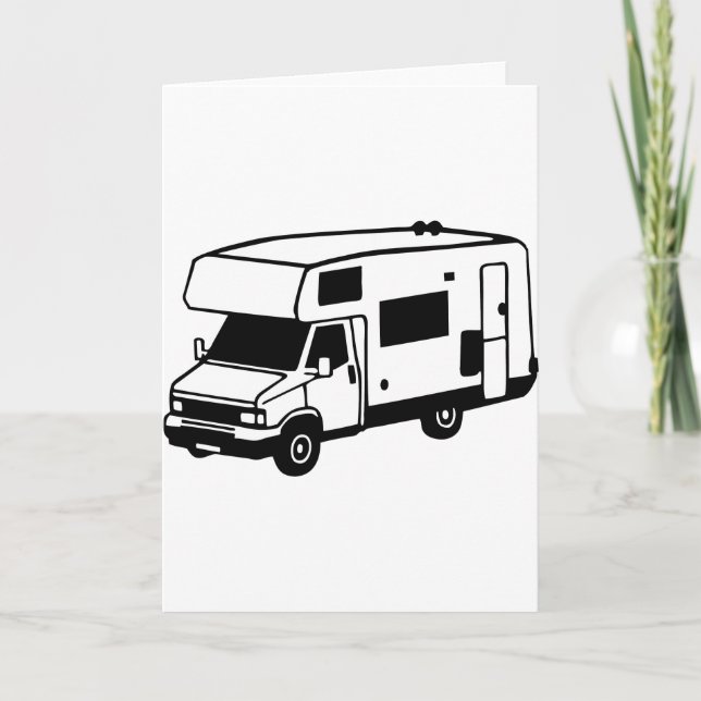 Camping Feiertagskarte (Vorderseite)